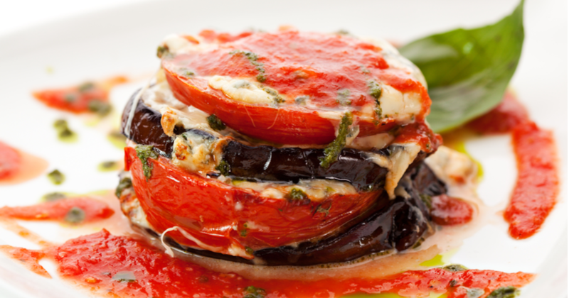 Aubergines Grill Es La Tomate Et La Mozzarella Cuisinette