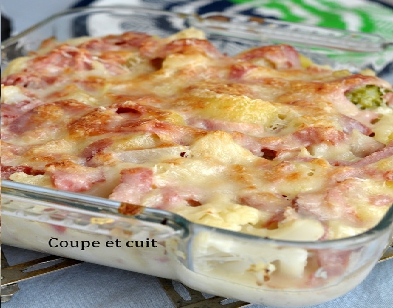 Gratin De Chou Fleur Au Brie Et Aux Jambons Cuisinette